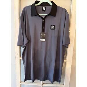 Foot Joy L men's NWT golf shirt black slate , polo